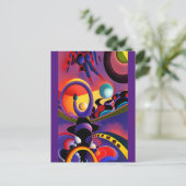 De nachtbestuurder Ken Gage Surrealisme Briefkaart (Staand voorkant)