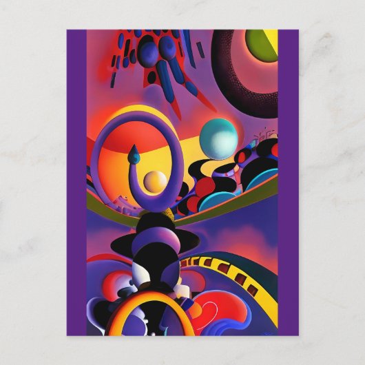 De nachtbestuurder Ken Gage Surrealisme Briefkaart (Voorkant)