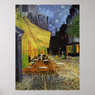 De Nachtcafe van Van Gogh Poster