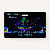 De nachtclub bekijken / DJ-spin rafelen Badge (Voorkant)