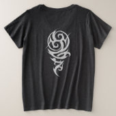 De Nachtclub (lichtere optie) Grote Maat T-shirt (Design achterkant)