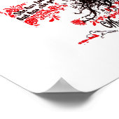 de nachtegale en het roos poster (Hoek)