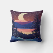 De nachtelijke charme van de winter kussen (Achterkant)