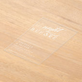 De nachtelijke repetitie acryl uitnodigingen (Laagn)