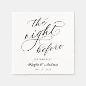 De nachtelijke repetitie servet (Voorkant)