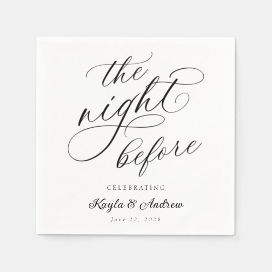 De nachtelijke repetitie servet (Voorkant)