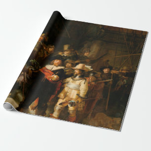 De nachtelijke wacht door Rembrandt Cadeaupapier