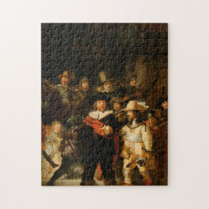 De nachtelijke wacht door Rembrandt Legpuzzel