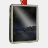 De nachthemel van een hypothetische buitenaardse p metalen ornament (Rechts)