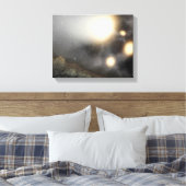 De nachthemel zoals gezien vanuit een hypothetisch canvas afdruk (Insitu (Slaapkamer))