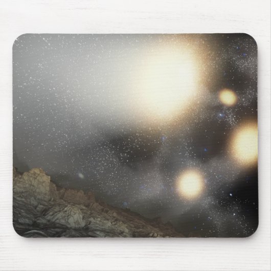 De nachthemel zoals gezien vanuit een hypothetisch muismat (Voorkant)