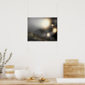 De nachthemel zoals gezien vanuit een hypothetisch poster (Keuken)