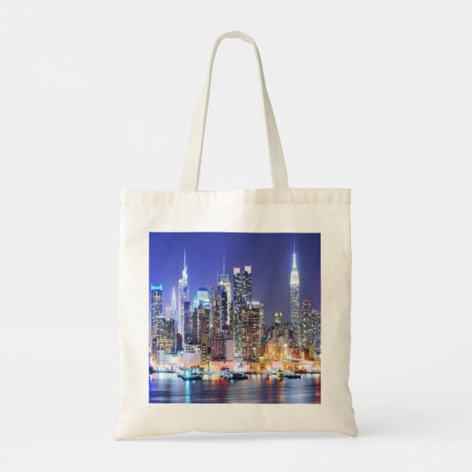 De nachtlichten van de stad tote bag (Achterkant)