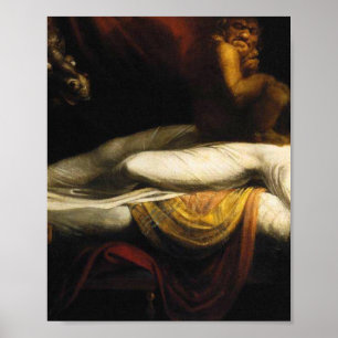 De nachtmerrie die Henry Fuseli Thomas Burke schil Poster