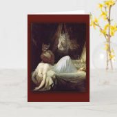 De nachtmerrie door Henry Fuseli, 1781 Kaart (Gele Bloem)