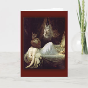 De nachtmerrie door Henry Fuseli, 1781 Kaart