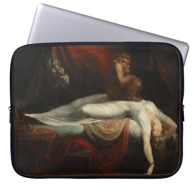 De nachtmerrie (door Henry Fuseli) Laptop Sleeve (Voorkant)