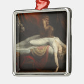De nachtmerrie (door Henry Fuseli) Metalen Ornament (Links)
