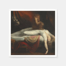 De nachtmerrie (door Henry Fuseli) Servet