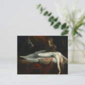 De Nachtmerrie Henry Fuseli Schilderij Briefkaart (Staand voorkant)