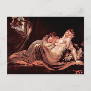 De nachtmerrie liet het kamp twee slaapmeisjes ach briefkaart