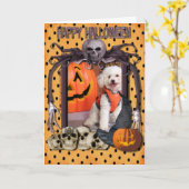 De Nachtmerrie van Halloween - Chloe - Poochon - Kaart (Gele Bloem)