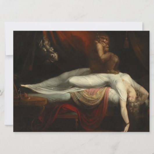 De Nachtmerrie (van Henry Fuseli) Kaart (Voorkant)
