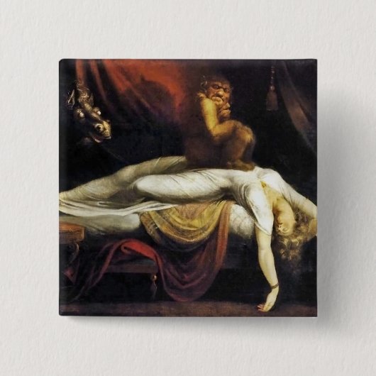 De nachtmerrie vierkante button 5,1 cm (Voorkant)