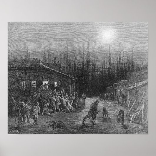 De nachtscène van de Dokken Poster (Voorkant)