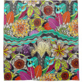 de nachtschaduw van de tuin douchegordijn (Voorkant)