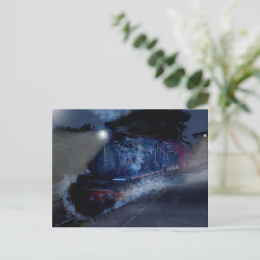 De nachttrein briefkaart (Staand voorkant)