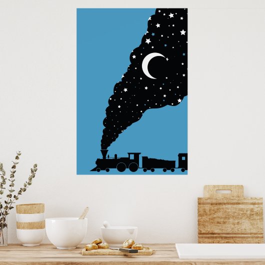 de nachttrein poster (Keuken)