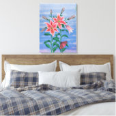 De nachtverschuiving 2011 canvas afdruk (Insitu (Slaapkamer))