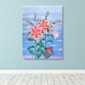 De nachtverschuiving 2011 canvas afdruk (Insitu (Houten vloer))