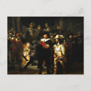 De Nachtwacht door Rembrandt Ansichtkaart Briefkaart