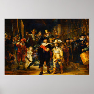 De Nachtwacht van Rembrandt Poster