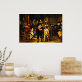 De Nachtwacht van Rembrandt Poster (Keuken)