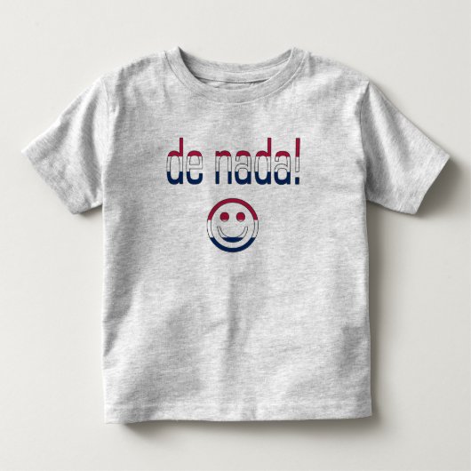 De Nada. Amerikaanse vlagkleuren Kinder Shirts (Voorkant)