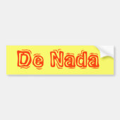 De Nada Bumpersticker (Voorkant)