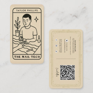 De Nagel Tech Mannelijke Mystieke Tarot Sociale Me Visitekaartje
