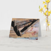 De nagels van het gekruisigde Christus Wenskaart Kaart (Gele Bloem)