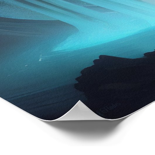 De Naiad AI Fantasy Digitale Kunstdruk Onderwereld Poster (Hoek)