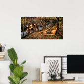De Naiad door John William Waterhouse Poster (Thuiskantoor)