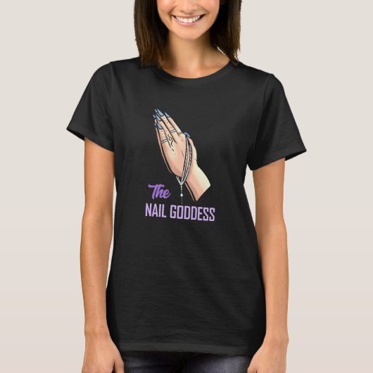 De Nail Goddess Nail Tech T-shirt (Voorkant)