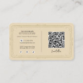 De Nail Tech Mannelijke Mystieke Tarot Social Medi Visitekaartje (Achterkant)