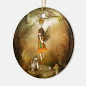 De najaarsavond keramisch ornament (Links)