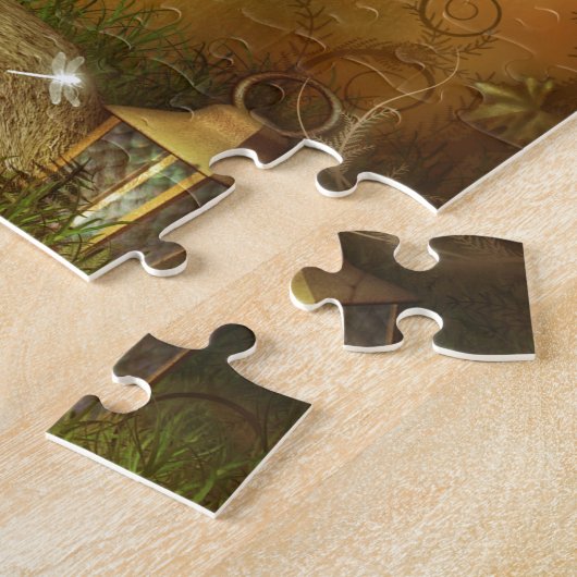 De najaarsavond legpuzzel (Zijkant)