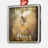 De najaarsavond metalen ornament (Links)