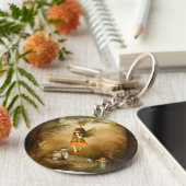 De najaarsavond sleutelhanger (Zijkant)