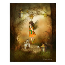 De najaarse fairy print